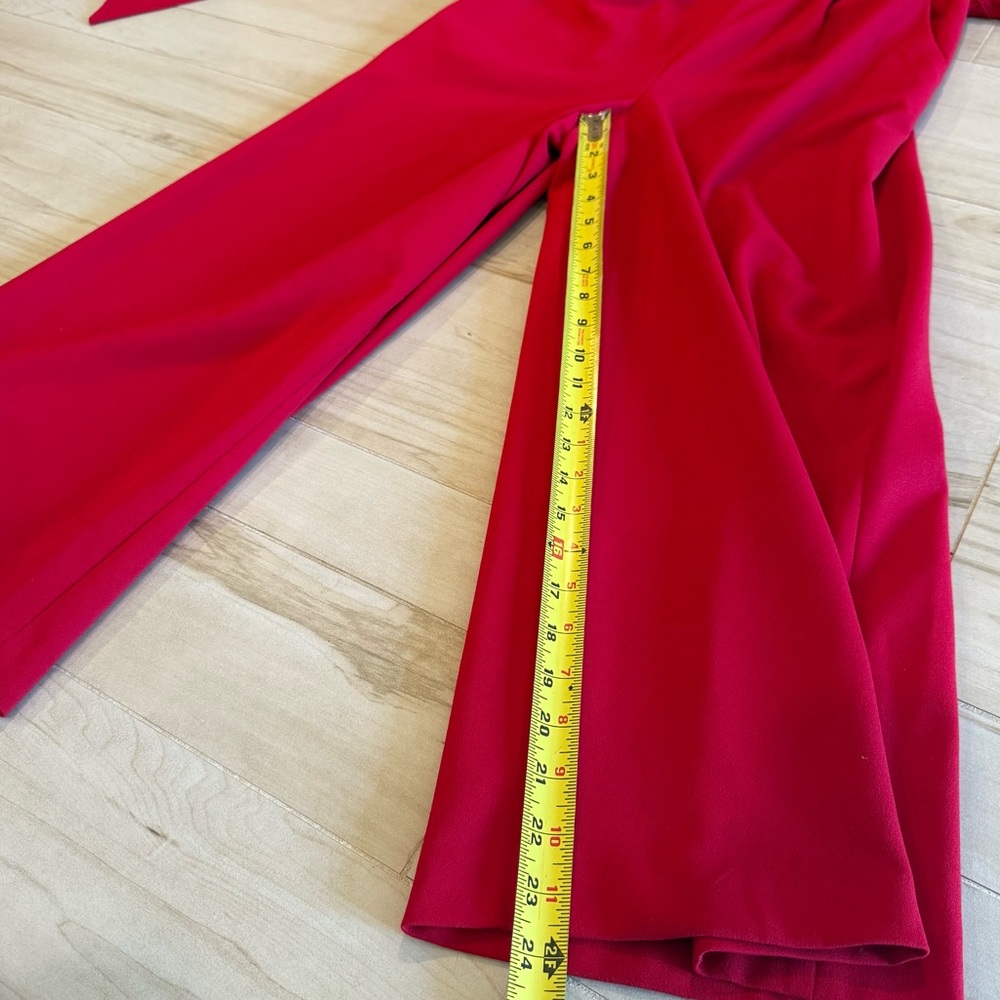 Calvin Klein Red ❤️ Sleeveless Jumpsuit • Size 4 • Like New - Picture 16 of 16